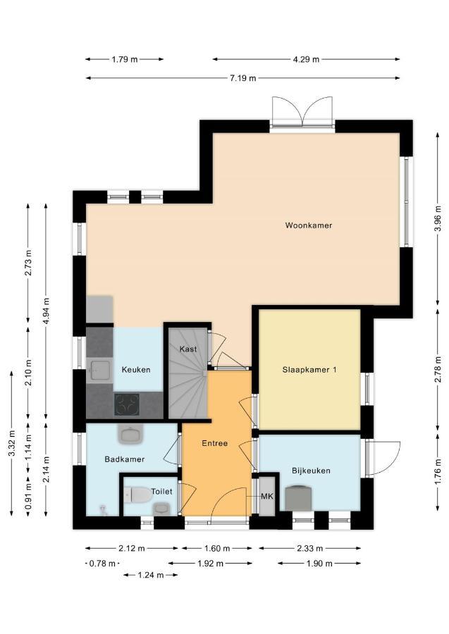 New 3 Bedroom House 7 People Ewijk Экстерьер фото